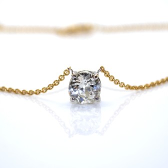 Créations - Pendentif diamant 1,44 carat
