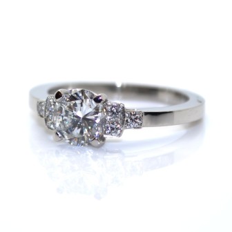 Bagues de fiançailles - Bague solitaire diamant exceptionnel 1,00 ct