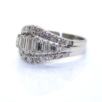 Bagues de fiançailles - Bague vintage diamants