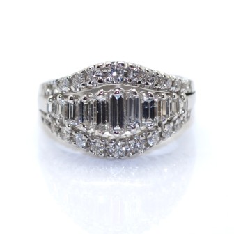 Bijoux récents - Bague vintage diamants