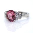 Bijoux récents - Bague tourmaline rose et diamants