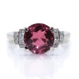 Bijoux récents - Bague tourmaline rose et diamants