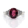 Bijoux récents - Bague rubellite et diamants